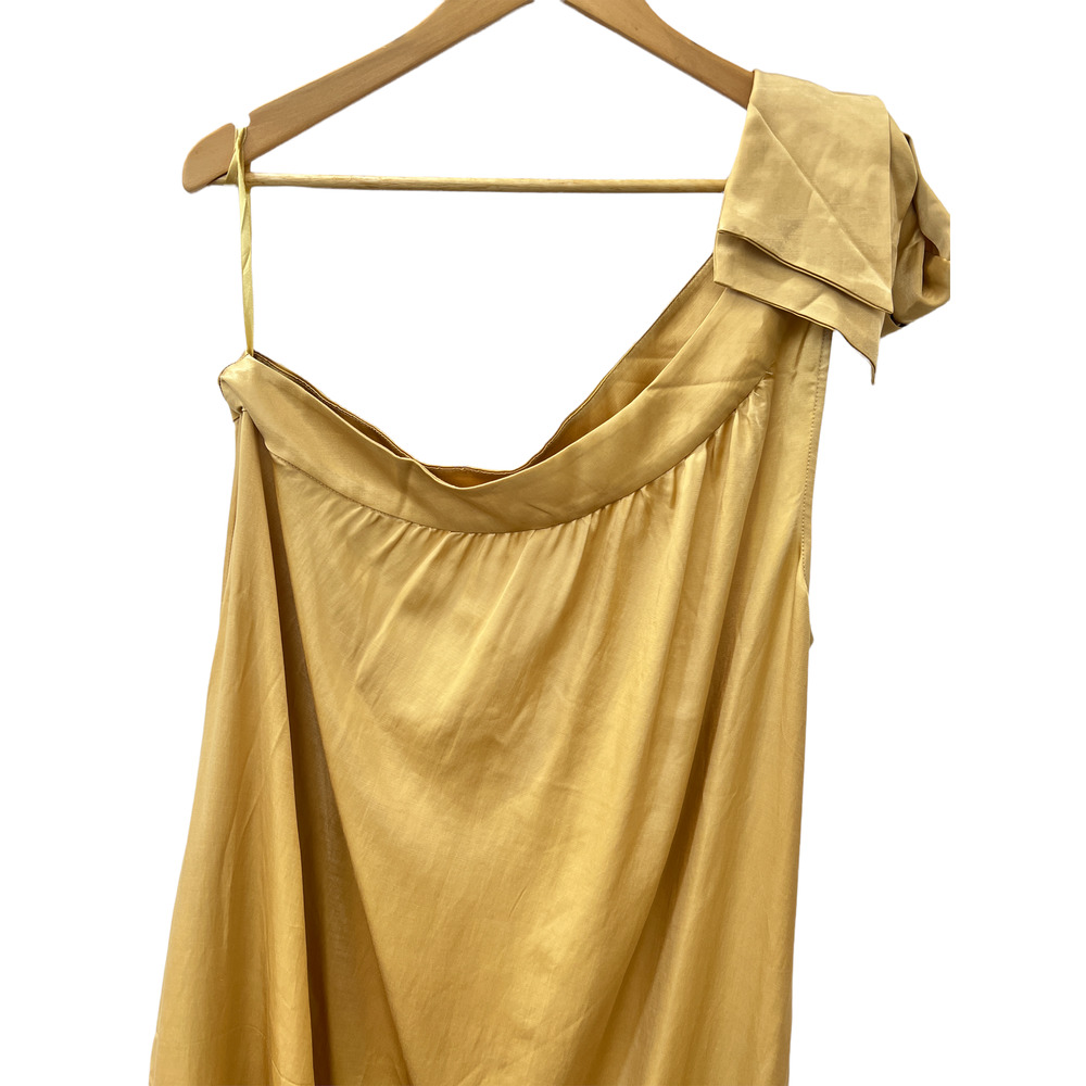 NWOT Free People Soa Gold Maxi Dress - Picture 8 of 8